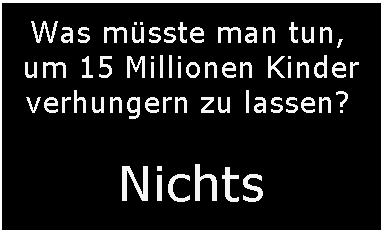 aus einer Spenderzeitung von terre des hommes